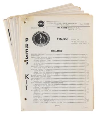 Lot #9432 Apollo 14 Press Kit and Press Conference Transcript