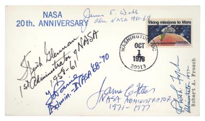 Lot #9709 NASA Administrators Multi-Signed Cover