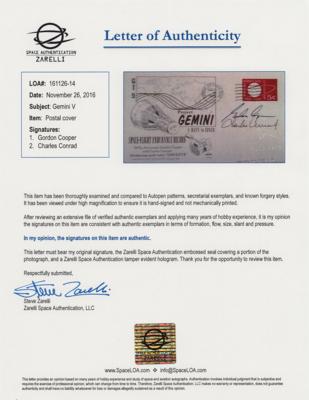 Lot #9149 Gemini 5 Signed Launch Day Cover - Image 2