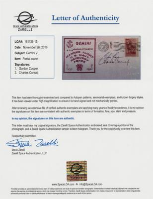 Lot #9150 Gemini 5 Signed Recovery Cover - Image 2