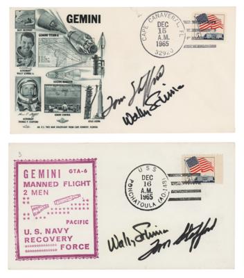 Lot #9153 Gemini 6 (2) Signed Covers