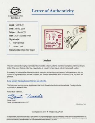 Lot #9154 Gemini 7 (2) Signed Recovery Covers - Image 3