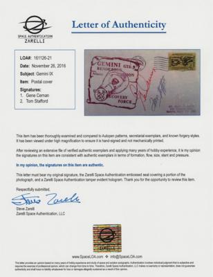 Lot #9155 Gemini 9 Signed Recovery Cover - Image 2
