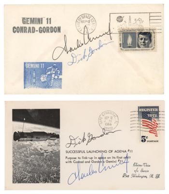 Lot #9156 Gemini 11 (2) Signed 'Launch Day' Covers