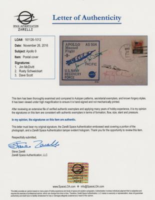Lot #9236 Apollo 9 Signed Recovery Cover - Image 2