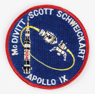 Lot #9228 Guenter Wendt's Apollo 9 Crew-Presented Patch