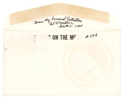 Lot #9467 Al Worden's Apollo 15 Signed Insurance Cover - Image 2