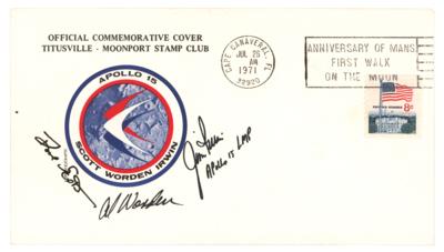 Lot #9470 Apollo 15 Signed Launch Day Cover