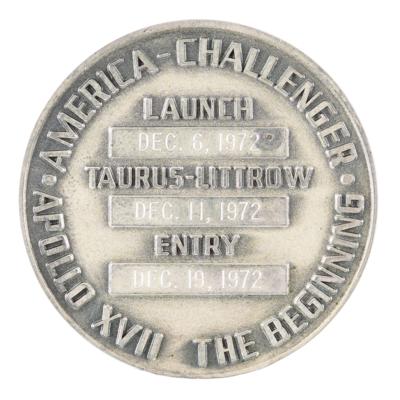 Lot #9529 Apollo 17 Unflown Robbins Medallion - Image 2
