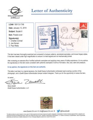 Lot #9725 Skylab 2 Signed Launch Day Cover - Image 2