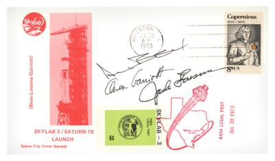 Lot #9729 Skylab 3 Signed Launch Day Cover