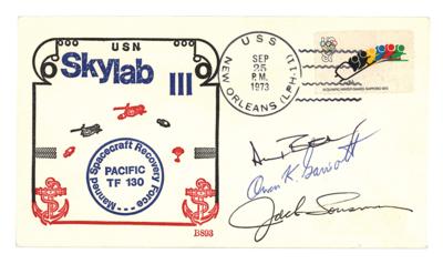 Lot #9730 Skylab 3 Signed Recovery Cover