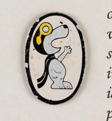 Lot #9715 Ed Gibson's Skylab 4 Flown 'White' Snoopy Decal - Image 2