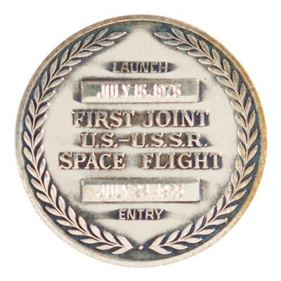 Lot #9744 Gerald Carr's Apollo-Soyuz Robbins Medallion - Image 2