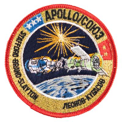 Lot #9745 Deke Slayton's Apollo-Soyuz Patch (Attested as Flown)