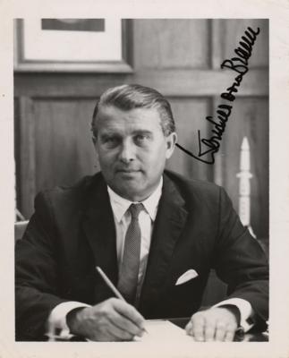 Lot #9689 Wernher von Braun Signed Photograph