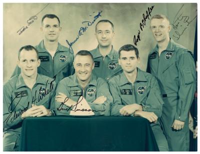 Lot #9169 Signed NASA Photo of the Apollo 1 Prime and Backup Crews