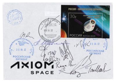 Lot #9847 Axiom Mission 1 Flown Cover Signed by (12)