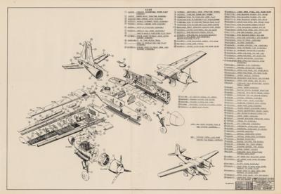 Lot #9022 World War II: Douglas A-26 Invader Schematic