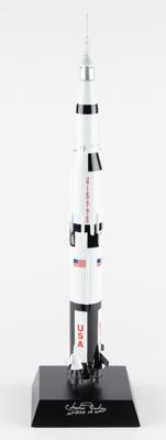 Lot #9501 Charlie Duke Signed Saturn V Rocket Model - Image 2