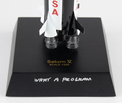 Lot #9501 Charlie Duke Signed Saturn V Rocket Model - Image 3