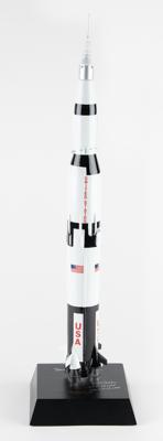 Lot #9379 Fred Haise Signed Saturn V Rocket Model