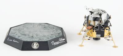 Lot #9274 Buzz Aldrin and Michael Collins Signed LM 'Eagle' Model - Image 5
