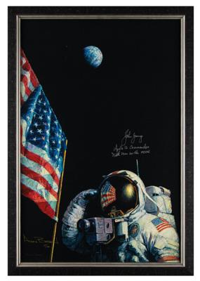 Lot #9579 John Young and Alan Bean Signed Limited Edition Giclee Print
