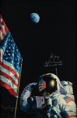 Lot #9579 John Young and Alan Bean Signed Limited Edition Giclee Print - Image 2