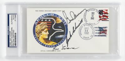 Lot #9545 Apollo 17 Signed Anniversary Cover