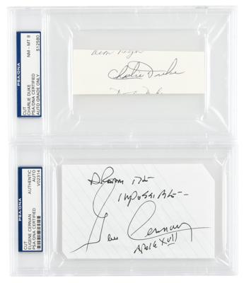 Lot #9588 Moonwalkers: Gene Cernan and Charlie Duke Signatures