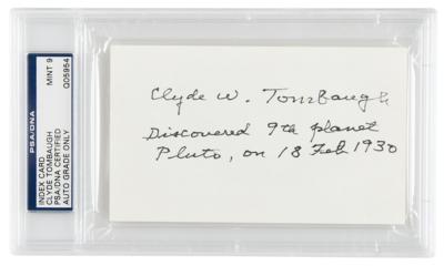 Lot #9049 Clyde Tombaugh Signature with ALS - PSA MINT 9 - Image 1