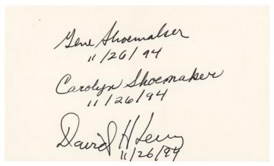 Lot #9050 Shoemaker-Levy (2) Signed Items - Image 2