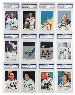 Lot #9589 Apollo Astronauts (12) Signed Space Shots Trading Card