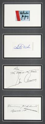 Lot #9569 Apollo Moonwalkers Complete Signature Display - Image 3