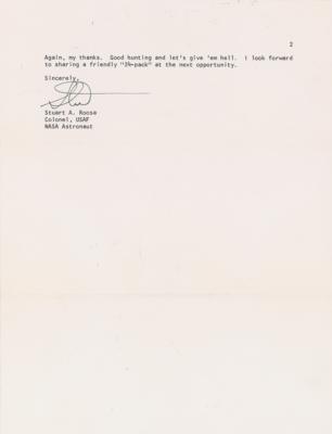 Lot #9430 Stuart Roosa Typed Letter Signed to Deke Slayton - Image 2
