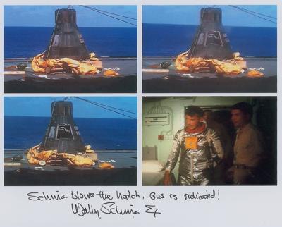 Lot #9067 Wally Schirra Autograph Letter Signed and Signed Photograph on Gus Grissom - Image 2