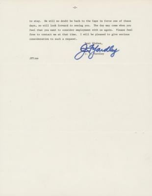 Lot #9688 Guenter Wendt: John Yardley Typed Letter Signed - Image 2