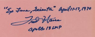 Lot #9415 Fred Haise Signed Apollo 13 Photographic Data Package - Image 2