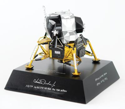 Lot #9506 Charlie Duke Signed Apollo Lunar Module Model - Image 2