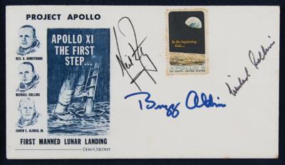 Lot #9262 Apollo 11 Flown Flag and Crew-Signed Cover - Image 3