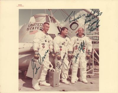 Lot #9248 Apollo 10 Signed Photograph