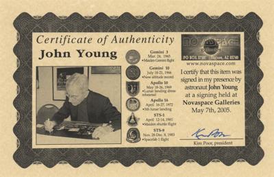 Lot #9503 John Young Signed Photograph - Image 2