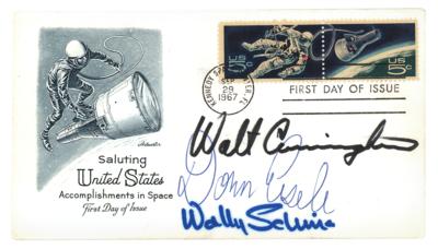 Lot #9185 Apollo 7 Signed First Day Cover