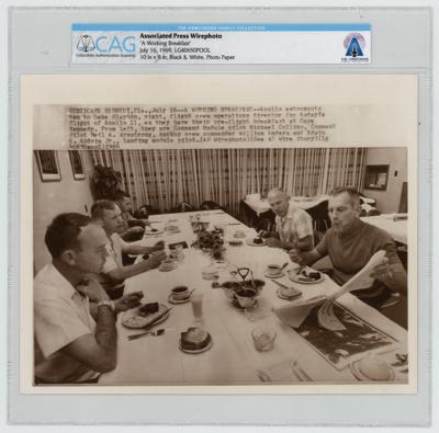 Lot #9332 Neil Armstrong's Apollo 11 AP Wirephoto - Image 1