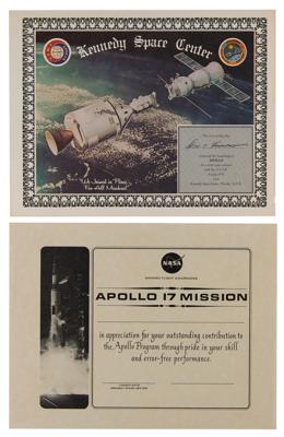 Lot #9622 Manned Flight Awareness (11) Posters and Certificates - Image 4