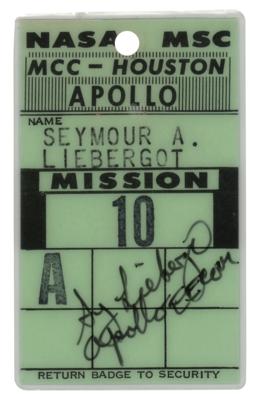 Lot #9260 Sy Liebergot's Apollo 10 Mission Badge