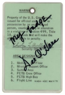 Lot #9563 Dee O'Hara's Apollo 17 Health Stabilization Badge - Image 2