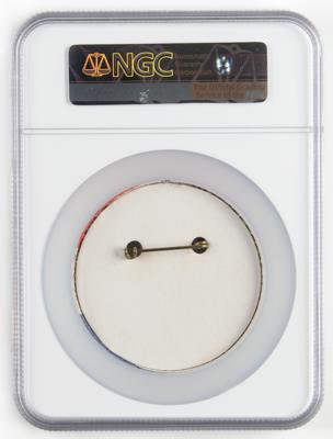Lot #9309 Neil Armstrong's Apollo 11 Pinback Button - Image 2