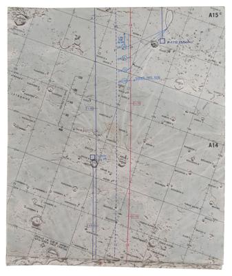 Lot #9527 Gene Cernan's Apollo 17 Flown Lunar Orbit Chart - Image 5